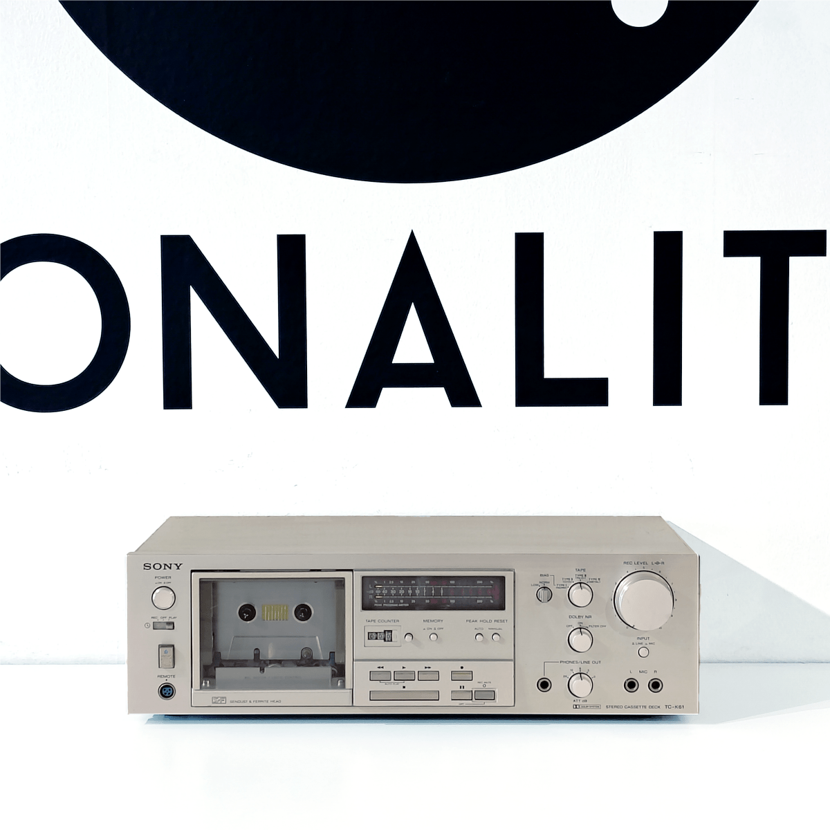 SONY ソニー　ステレオカセットデッキ　TC-K61 Sony TC-K61 Stereo Cassette Deck For Repair Powers On But Weak