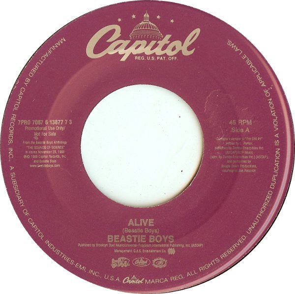 Beastie Boys - Alive [Used Vinyl] - Tonality Records