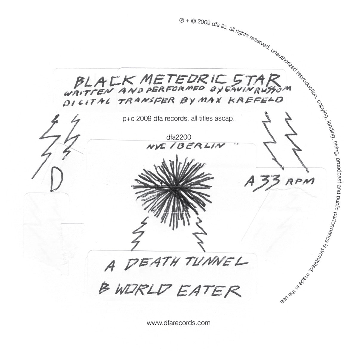 Black Meteoric Star - Death Tunnel [Used Vinyl] - Tonality Records
