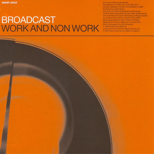 Broadcast - Work and Non Work [New Vinyl] - Tonality Records
