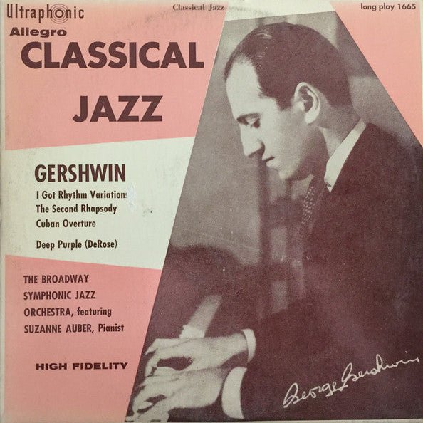 Broadway Symphonic Jazz Orchestra Featuring Suzanne Auber - Classical Jazz [Used Vinyl] - Tonality Records