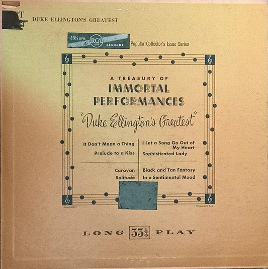 Duke Ellington - Duke Ellington's Greatest [Used Vinyl] - Tonality Records