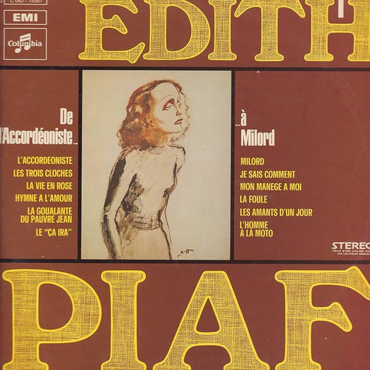 Édith Piaf - De L’Accordéoniste... ... À Milord [Used Vinyl] - Tonality Records