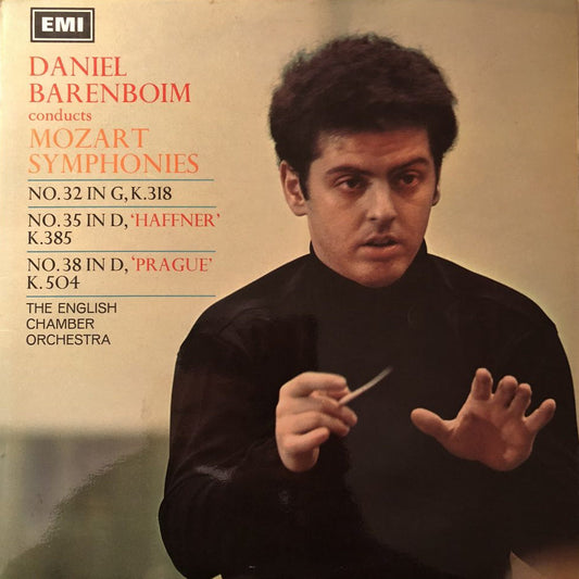 The English Chamber Orchestra Conducted by Daniel Barenboim - Mozart's Symphonies No. 32 in G K.318, No. 35 in D 'Haffner' K. 385, No. 38 in D 'Prague' K. 504 [Used Vinyl]