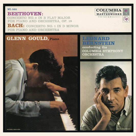 Glenn Gould, Leonard Bernstein & Columbia Symphony Orchestra - Beethoven & Bach: Concerto No. 2 In B-Flat Major | Op. 19 / Concerto No. 1 In D Minor [Used Vinyl] - Tonality Records
