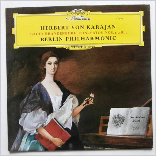 Herbert von Karajan & Berlin Philharmonic Orchestra - Bach's Brandenburg Concertos Nos. 1, 2 & 3 [Used Vinyl] - Tonality Records