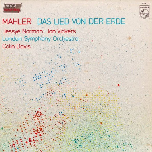 Jessye Norman, Jon Vickers & The London Symphony Orchestra Conducted by Colin Davis - Mahler's Das Lied Von Der Erde [Used Vinyl] - Tonality Records