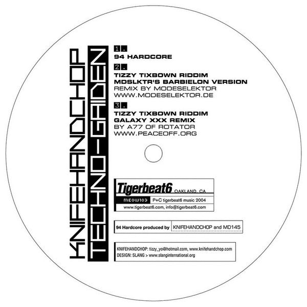 Knifehandchop - Techno - Gaiden [Used Vinyl] - Tonality Records