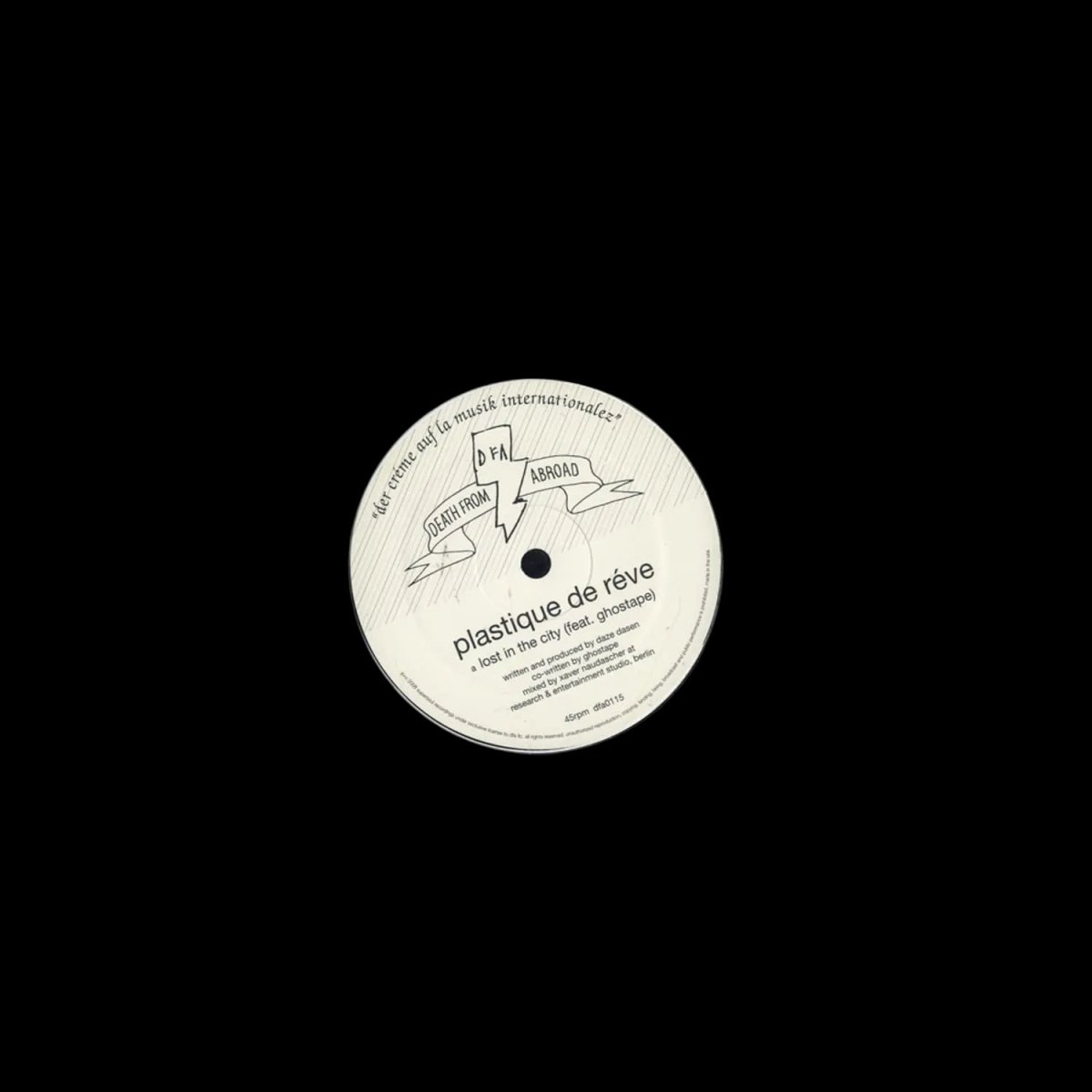 Plastique De Réve - Lost in the City [Used Vinyl] - Tonality Records