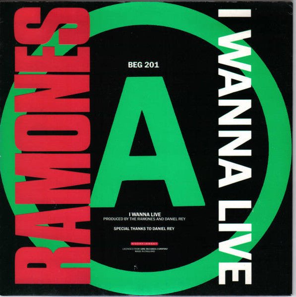 Ramones - I Wanna Live [Used Vinyl] - Tonality Records