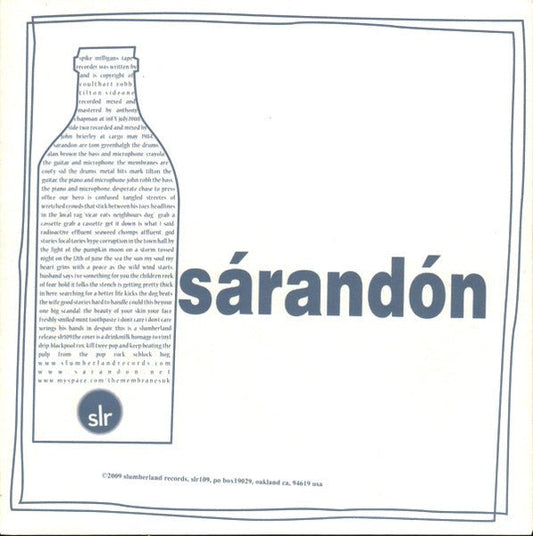 Sárandón / The Membranes - Non Fléxible Membrane [New Vinyl] - Tonality Records