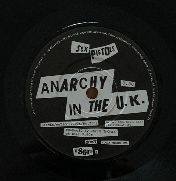 Sex Pistols - Anarchy In The U.K. [Used Vinyl] - Tonality Records