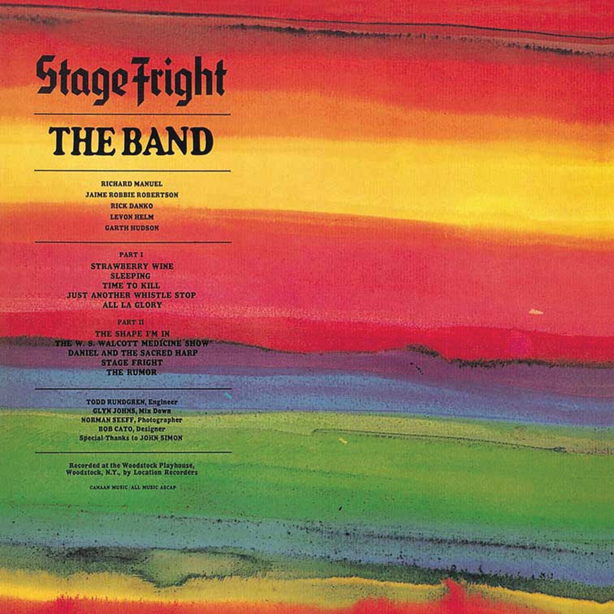 The Band - Stage Fright [Used Vinyl] - Tonality Records