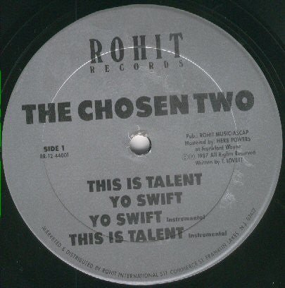 The Chosen Two - This Is Talent [Used Vinyl] - Tonality Records