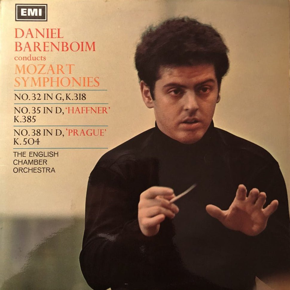 The English Chamber Orchestra Conducted by Daniel Barenboim - Mozart's Symphonies No. 32 in G K.318, No. 35 in D 'Haffner' K. 385, No. 38 in D 'Prague' K. 504 [Used Vinyl] - Tonality Records
