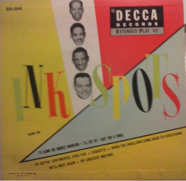 The Ink Spots - The Ink Spots - Volume 2 [Used Vinyl] - Tonality Records
