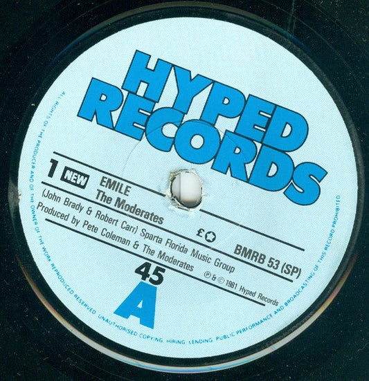 The Moderates - Emile [Used Vinyl] - Tonality Records