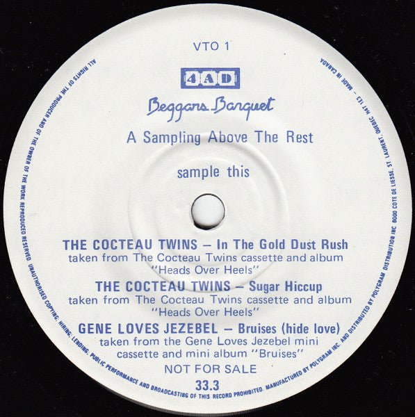 Various Artists - A Sampling Above The Rest [Used Vinyl] - Tonality Records