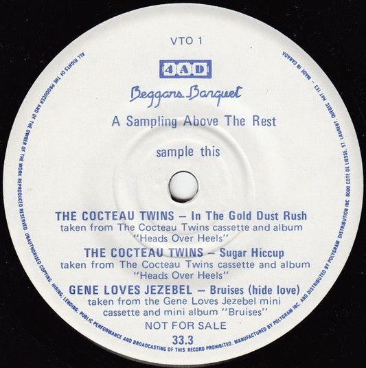 Various Artists - A Sampling Above The Rest [Used Vinyl] - Tonality Records