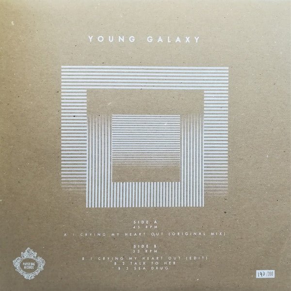 Young Galaxy - Crying My Heart Out [Used Vinyl] - Tonality Records
