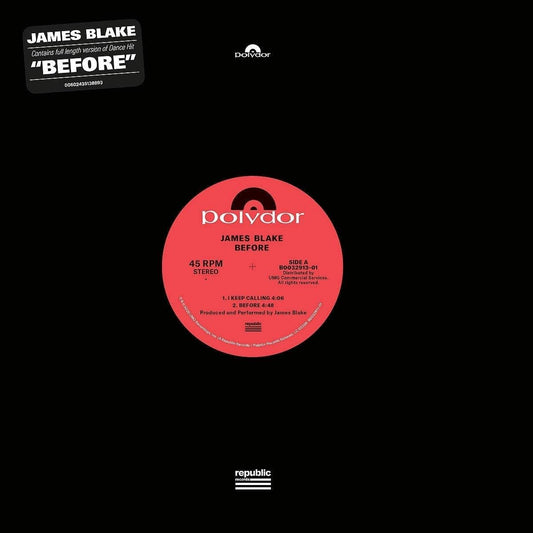 James Blake - Before [New Vinyl] - Tonality Records