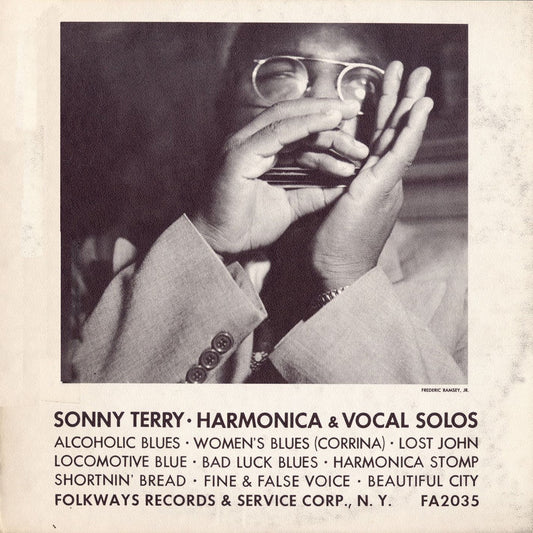 Sonny Terry - Harmonica & Vocal Solos [Used Vinyl] - Tonality Records